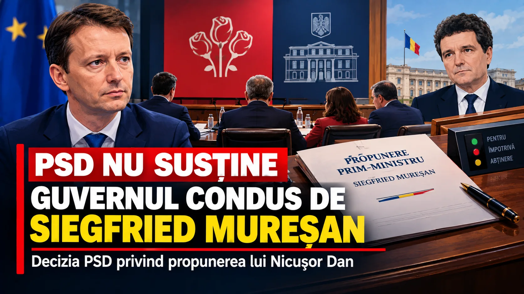PSD a decis: nu susține Guvernul condus de Siegfried Mureșan. Anunțul lui Sorin Grindeanu