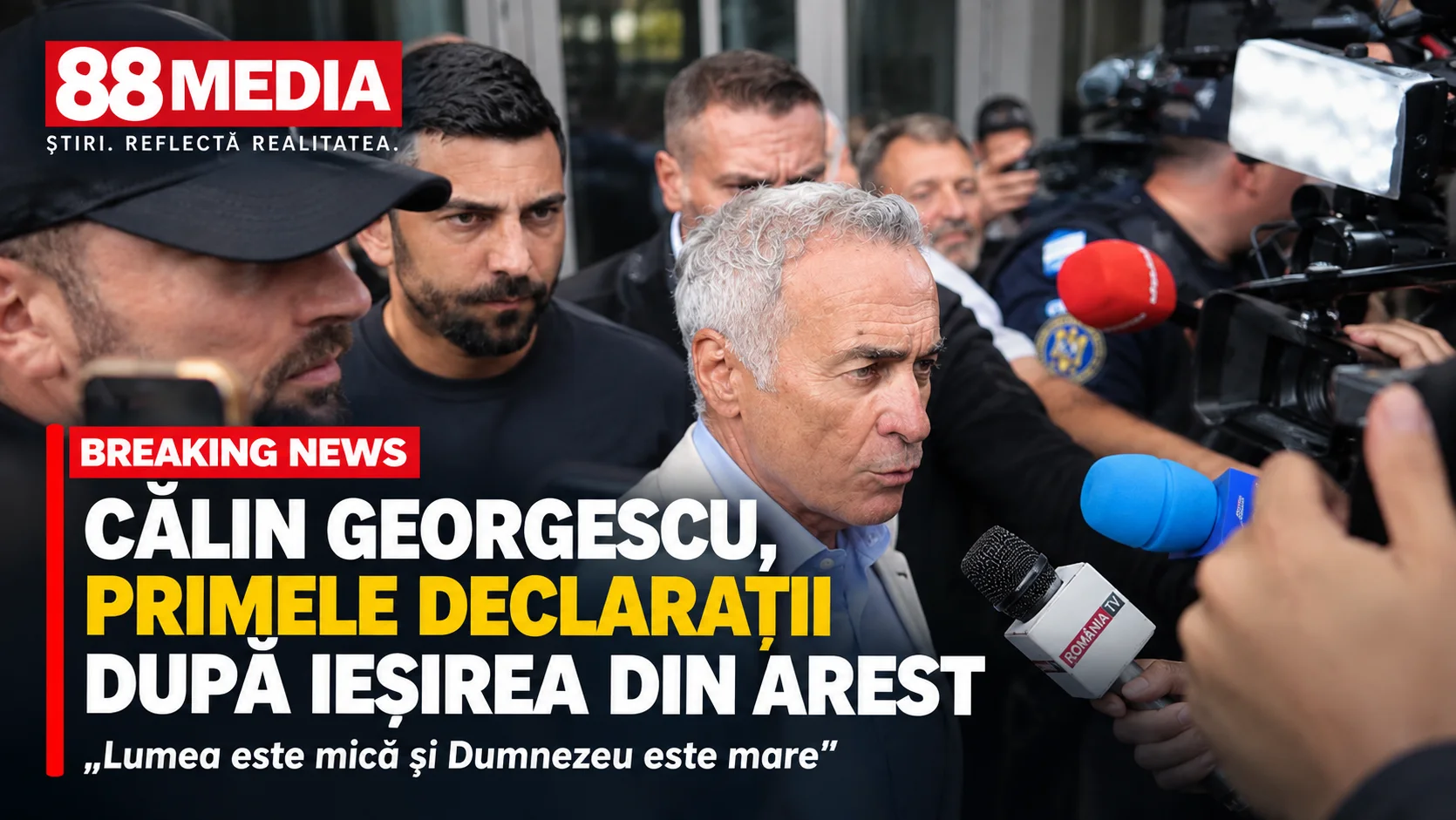 Călin Georgescu, după ieșirea din arest: „Lumea este mică și Dumnezeu este mare”
