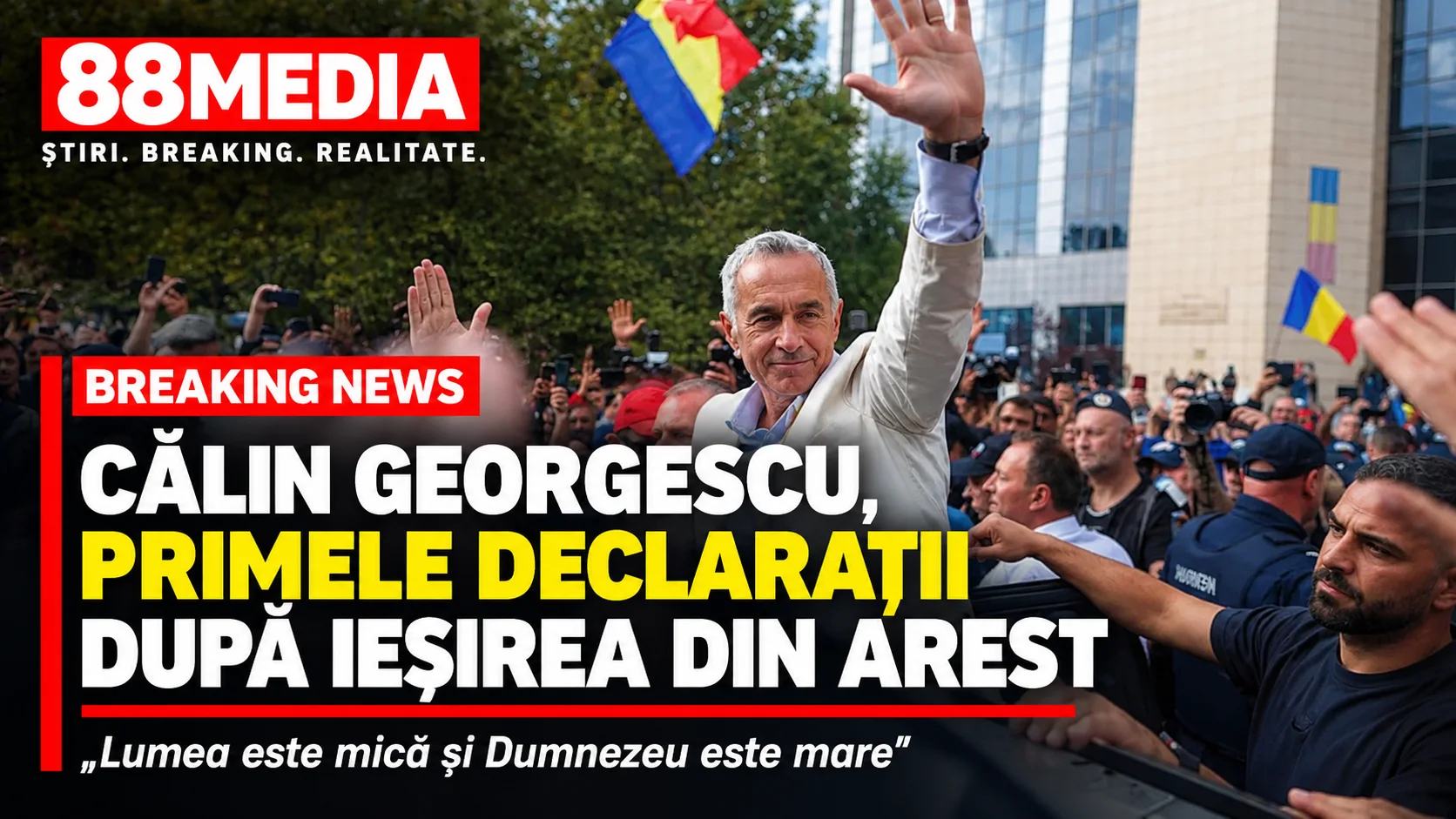 Călin Georgescu a scăpat de arestul preventiv. Tribunalul București a decis control judiciar