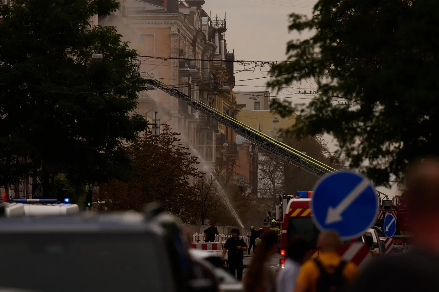 Dronă rusească, lovitură asupra sediului SBU din Kiev. Cinci persoane au fost rănite