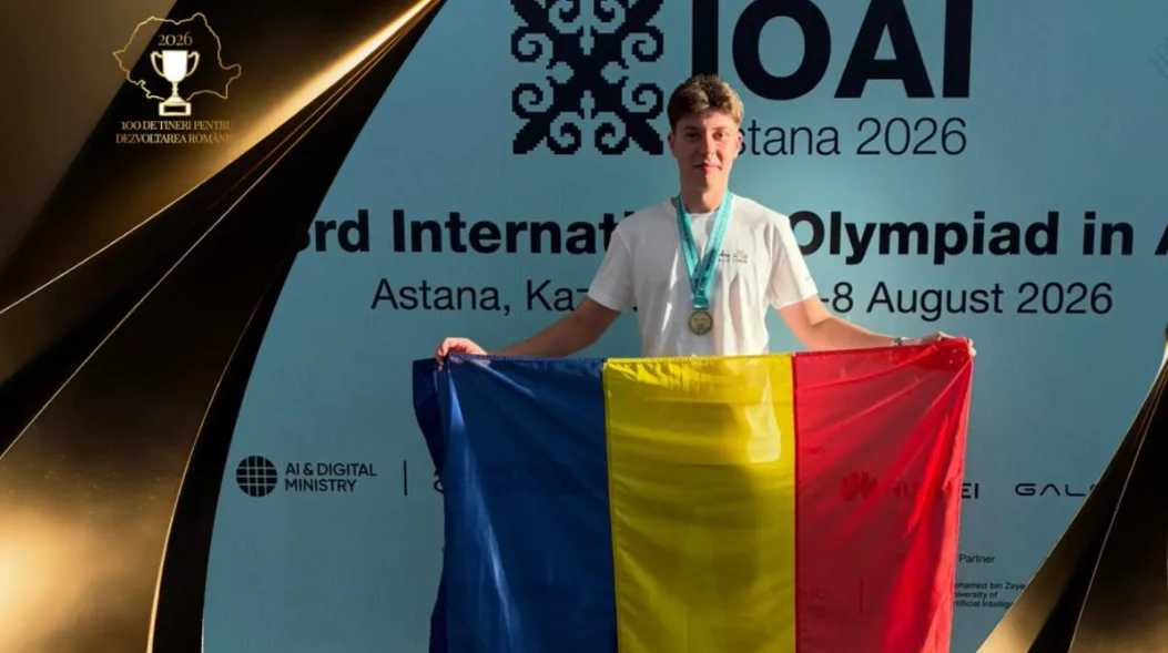 Performanță uriașă pentru România. Alexandru, elevul din Constanța care a cucerit aurul la Olimpiada Internațională de Inteligență Artificială