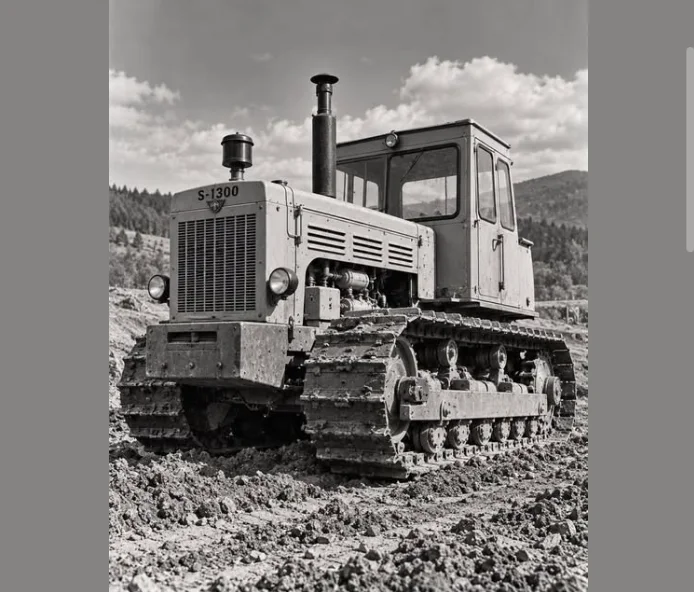 ROMÂNIA FABRICA ÎNCĂ DIN 1963 UN TRACTOR PE ȘENILE DE 130 CP! S-1300, UTILAJUL GREU PRODUS LA BRAȘOV